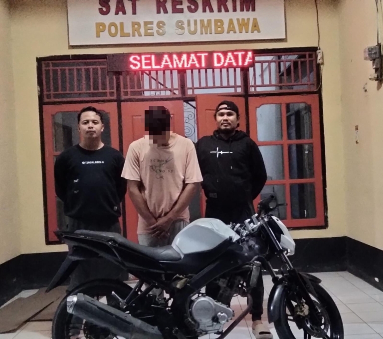 Tim Puma Polres Sumbawa Tangkap Pelaku dan Penadah Curanmor