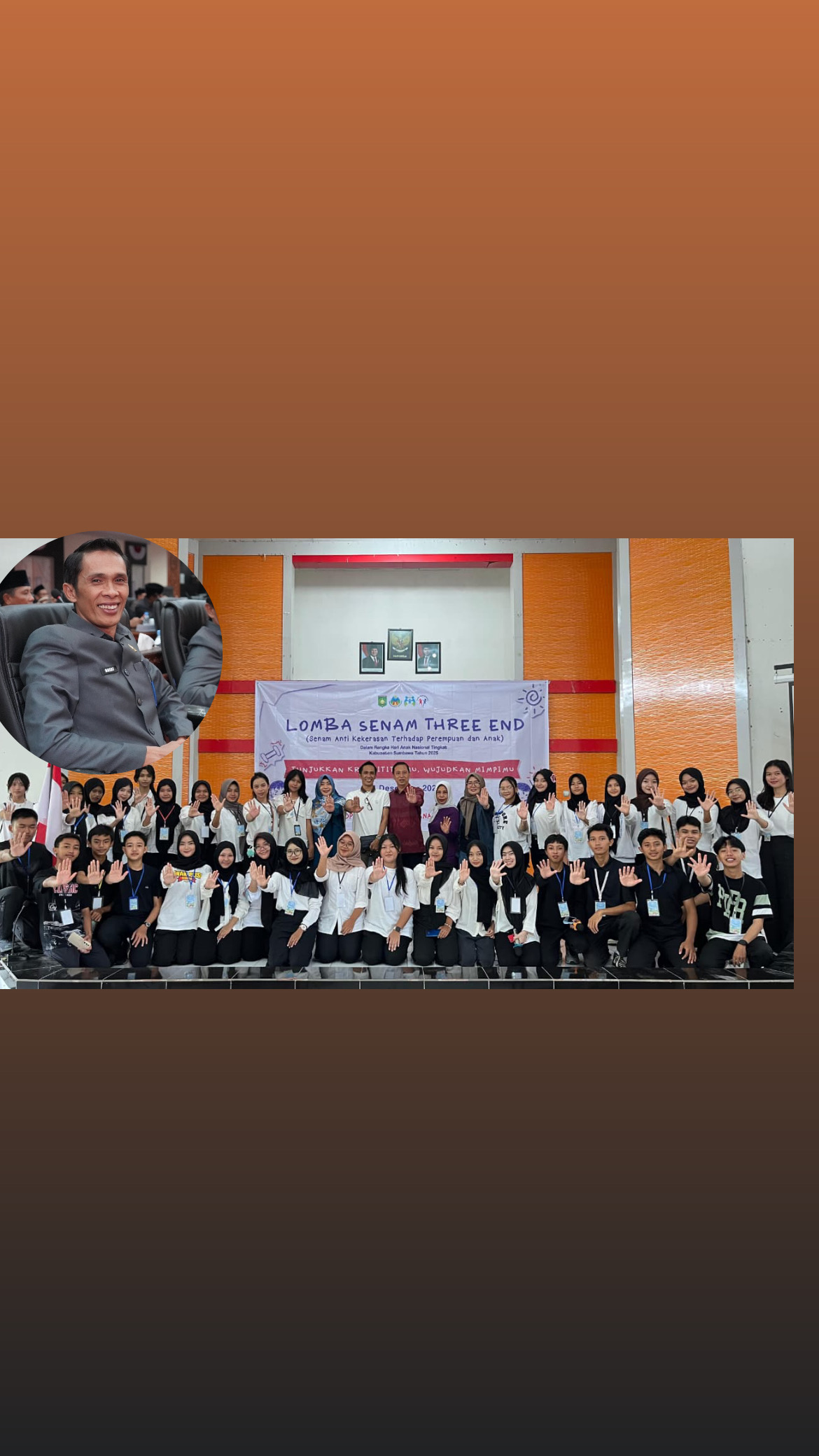 Anggota Komisi IV DPRD Sumbawa Dukung Lomba Senam Three Ends sebagai Kampanye Perlindungan Anak