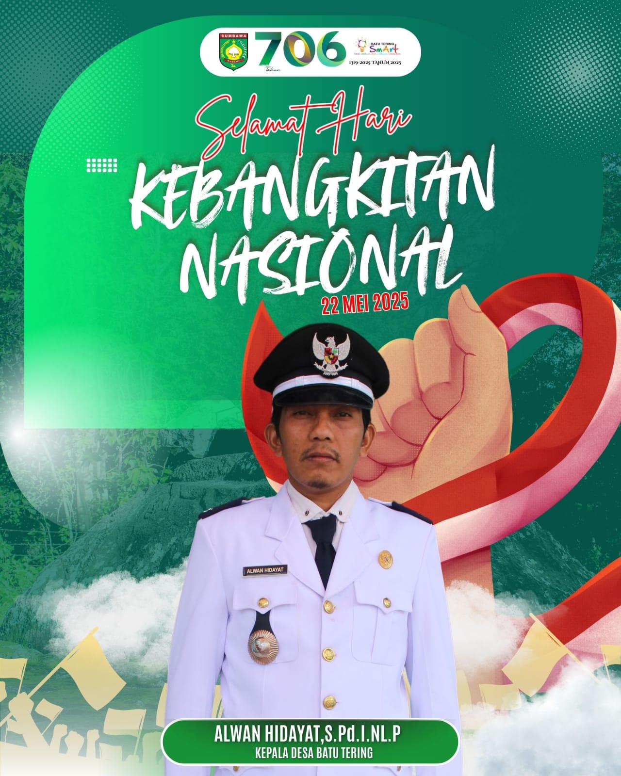 PEMDES BATU TERING MENGUCAPKAN SELAMAT HARI KEBANGKITAN NASIONAL TAHUN 2025