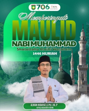 SELAMAT MEMPERINGATI MAULID NABI MUHAMMAD SAW 1446 HIJRIAH