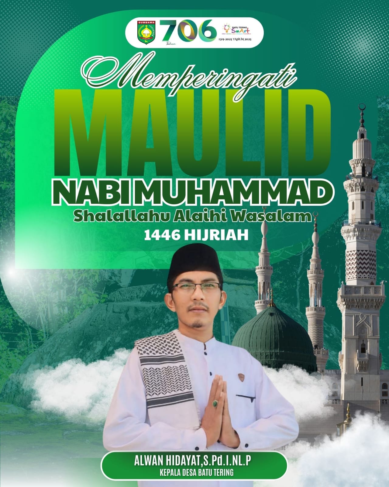 SELAMAT MEMPERINGATI MAULID NABI MUHAMMAD SAW 1446 HIJRIAH
